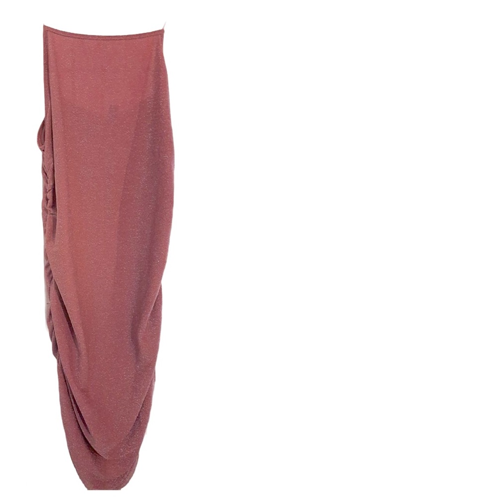 SHEIN Curve Glitter Knit Ruched Cami Bodycon Mini Dress